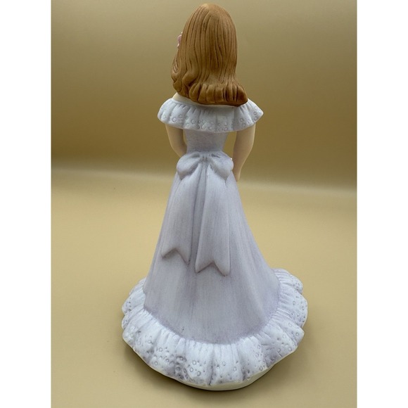 ENESCO Growing Up Birthday Girls Age 16 Porcelain Figurine Brunette 1982 Vintage - Picture 5 of 8